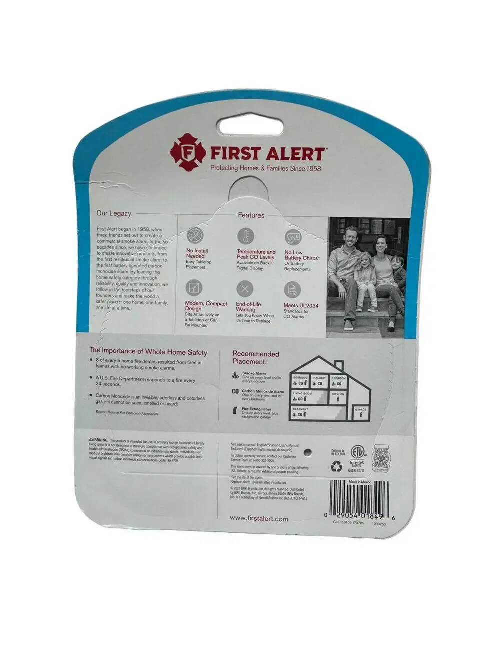 First Alert | Carbon Monoxide Alarm C0710 | NIB | 0995